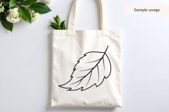 Hand Drawn Fall Leaf SVG Product Image 3
