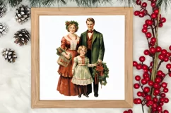 Vintage Christmas Clipart, Vintage Christmas Clipart Product Image 3
