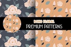Boho Roses Floral Patterns Digital Paper Product Image 3