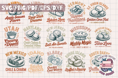 USA States SVG BUNDLE set of 55 files PNG SVG Product Image 3