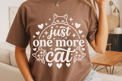 Just One More Cat Svg, Funny Cat Mom Svg, Cat Lover Svg. Product Image 4