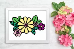 3d Flower SVG | Layered SVG Flowers | 3d Floral Bouquet SVG Product Image 4
