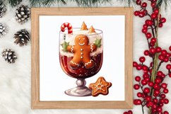 Christmas Wine Cup Sublimation Clipart Product Image 3