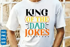King of the dad jokes SVG Design, Father's Day SVG Design Product Image 3