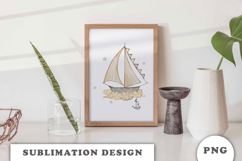 Watercolor Sailboat png Product Image 3