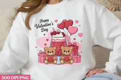 Happy Valentine's Day PNG, Cozy Valentine Sublimation PNG Product Image 1