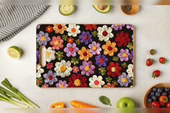 Crochet Spring Blooms Cutting Boards sublimation Design Product Image 3