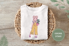 Hand Drawn Girl Illustration, Cartoon Girl PNG Product Image 3