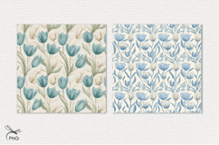 Spring flowers digital paper, seamless pattern Product Image 3