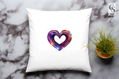 Colorful Sparkle Heart Clipart Sublimation PNG Product Image 3