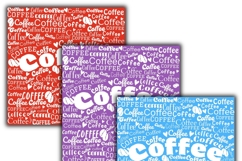 coffee digital papers, Coffee pattern, Coffee background Product Image 2