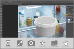 Plastic Butter Tub Mockup Product Image 2