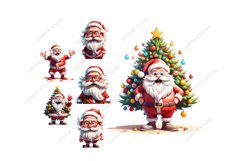 Funny Santa Claus Clipart, Christmas Clipart Product Image 3
