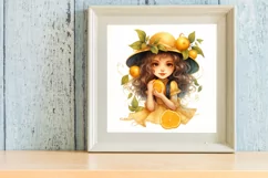 Fruits Little Princess Sublimation Clipart Product Image 3