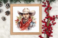 Western Christmas Cowboy Clipart Sublimation, Christmas PNG Product Image 3