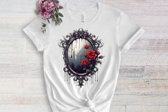 Gothic Halloween Watercolor Clipart PNG, Halloween PNG Product Image 3