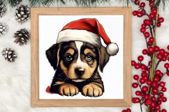Christmas Peeking Dogs Clipart, Christmas PNG Product Image 3