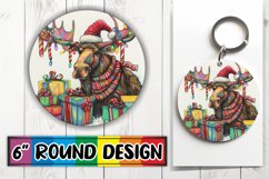 PNG Christmas Round Design Sublimation Product Image 1