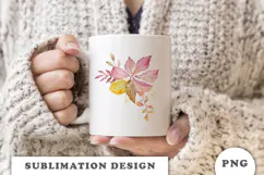 Watercolor Autumn Bouquet png Product Image 3