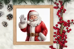 Christmas Santa Claus Peeking Clipart PNG Product Image 3