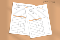 Productivity Evening Reflection Planner Template | Editable Product Image 2