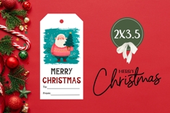 Cartoon Christmas Santa Gift Tags, Christmas Gift Tag PNG Product Image 3