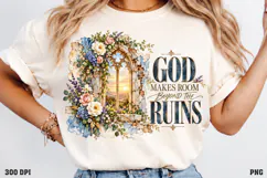 Grace Still Blooms Shirt PNG, Christian Floral Grace Shirt D Product Image 3
