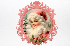 Vintage Pink Christmas Clipart Product Image 3