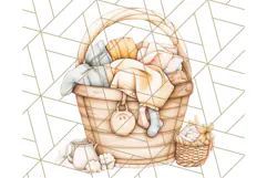 Cozy Laundry Day Clipart PNG Pastel Home Decor, Home Png Product Image 3