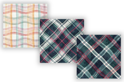 Wavy Hand Drawn Plaid Digital Paper, Seamless Watercolor Product Image 3