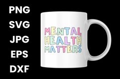 Colorful Mental Health Matters, Mental Health Awareness SVG Product Image 3