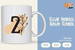 Fleur Mirage Boho Floral Monogram Product Image 1