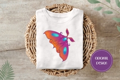 Hand Drawn Halloween Illustration, Cartoon Moth PNG Product Image 3