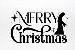 Farmhouse Christian Christmas Sign SVG Product Image 3