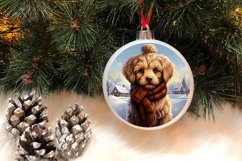 3D Christmas Dog Ornaments Engraved Bundle, 3D Dog Christmas Product Image 3