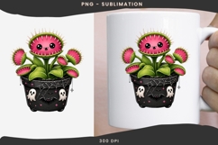 Cute halloween venus flytrap png design for T-shirts Product Image 3