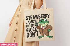 Strawberry jams but my PNG, Funny Frog Sublimation PNG Product Image 3