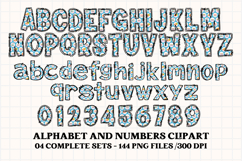 Easter Day Alphabet png clipart, easter day letters doodle Product Image 3
