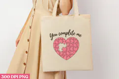 You Complete me PNG, Valentine Sublimation PNG Product Image 3