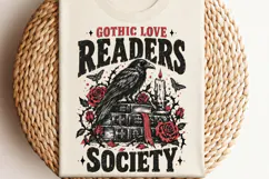 Red Flag Readers Society Dark Romance PNG, Gothic Book Lover Product Image 3
