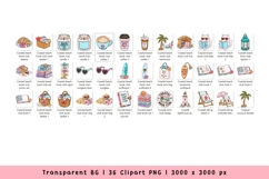 Coastal Book Club Clipart Bundle Beach Reading, Book Lover Product Image 3