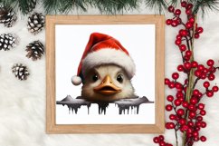 Christmas Farm Animal Peeking Clipart Sublimation Product Image 4