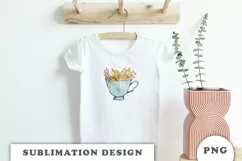Watercolor Cozy Autumn Cup sublimation PNG Product Image 3