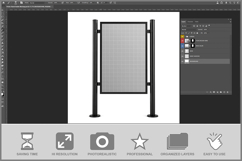 Poster Stand Studio Mockup Product Image 2