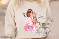 Love You Mom Sticker PNG Fashion Mother &amp; Baby Clipart Product Image 3