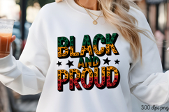 BLACK AND PROUD PNG, Black History Month sublimat Product Image 3