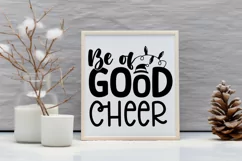 Be of good cheer SVG, Christmas Round Ornaments SVG Product Image 3