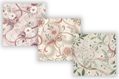 Balletcore Digital Paper Pack, Soft Feminine Floral Seamless Product Image 3