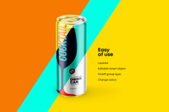 Slim 250ml Aluminium Can Mockup Product Image 3