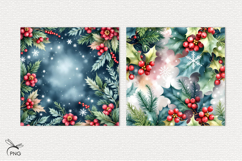 Christmas digital paper, background clipart Product Image 2